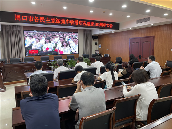 【快讯】我市各民主党派收看庆祝建党100周年大会实况